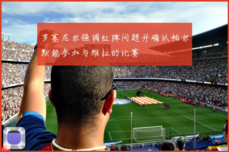 罗塞尼尔强调红牌问题并确认帕尔默能参加与维拉的比赛